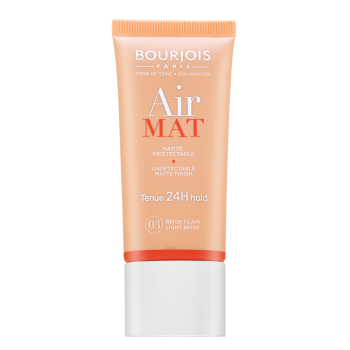 Bourjois Air Mat 24H Undetectable Matte Finish tekutý make-up pre matný efekt 03 Light Beige 30 ml