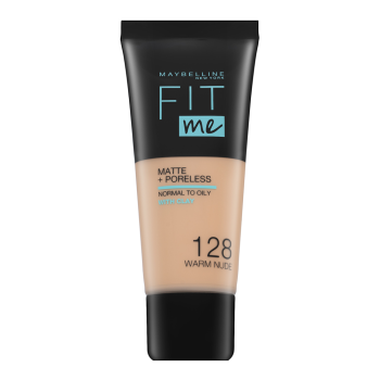 Maybelline Fit Me! Foundation Matte + Poreless tekući make-up s matirajućim učinkom 128 Warm Nude 30 ml