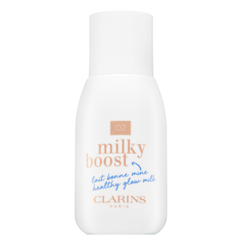 Clarins Milky Boost Foundation tonifiërende en hydraterende emulsie voor een uniforme en stralende teint 02 Nude 50 ml