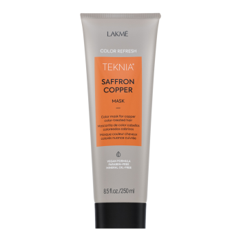 Lakmé Teknia Color Refresh Saffron Copper Mask mască hrănitoare cu pigmenți colorați pentru a revigora nuanțe de cupru 250 ml