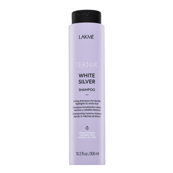 Lakmé Teknia White Silver Shampoo neutraliserende shampoo voor platinablond en grijs haar 300 ml