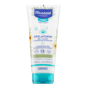 Mustela Bébé Stelatopia Negovalni gel za čiščenje Cleansing Gel 200 ml