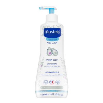 Mustela Hydra Bébé Body Milk nawilżające mleczko do ciała dla dzieci 500 ml