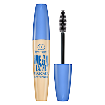 Dermacol Mega Lashes Mascara Waterproof vodootporna maskara za produljenje trepavica i volumen Black 12,5 ml