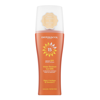 Dermacol Sun Water Resistant Sun Milk SPF15 Spray loțiune bronzantă spray 200 ml