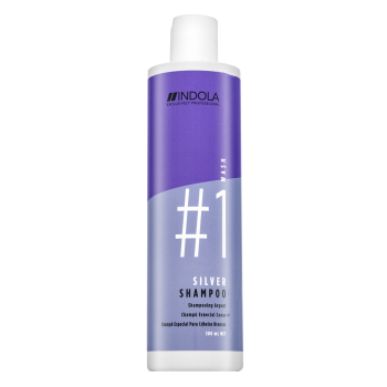 Indola Innova Color Silver Shampoo Champú neutralizante Para cabello rubio platino y gris 300 ml