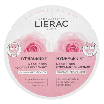 Lierac Hydragenist osvěžující gelová maska SOS Hydrating Oxygenating Duo Mask 2 x 6 ml