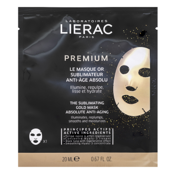 Lierac Premium mască textilă The Sublimating Gold Mask 20 ml