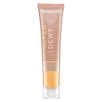 Makeup Revolution Super Dewy Skin Tint Moisturizer tonifiërende en hydraterende emulsie Light Beige 55 ml
