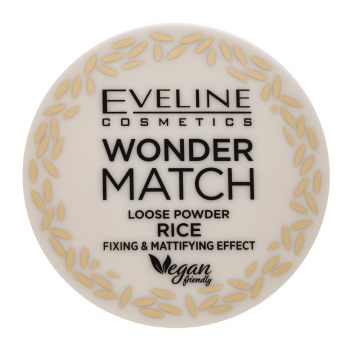Eveline Wonder Match Loose Powder poeder voor een uniforme en stralende teint Rice 6 g