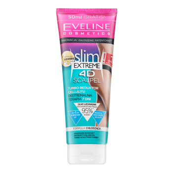 Eveline Slim Extreme 4D Scalpel Turbo Cellulite Reductor Modeling Serum for Abdomen, Thighs and Buttocks Treat Cellulite 250 ml