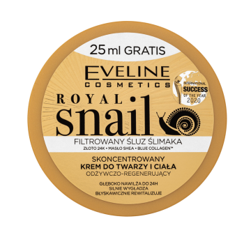 Eveline Royal Snail Concentrated Nourishing And Regenerating Face And Body Cream vyživujúci krém pre všetky typy pleti 200 ml
