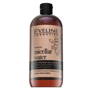 Eveline Organic Gold Micellar Water odličovacia micelárna voda pre všetky typy pleti 500 ml