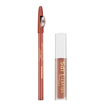 Eveline OH! My Velvet Lips Matt Lip Kit Lippenset für einen matten Effekt 14 Choco Truffle 4,5 ml