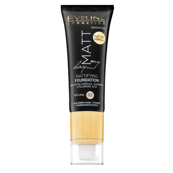 Eveline Matt My Day Mattifying Foundation maquillaje líquido con efecto mate 02 Natural 40 ml