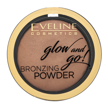 Eveline Glow And Go! Bronzing Powder bronzujúci púder pre zjednotenú a rozjasnenú pleť 02 Jamaica Bay 8,5 g