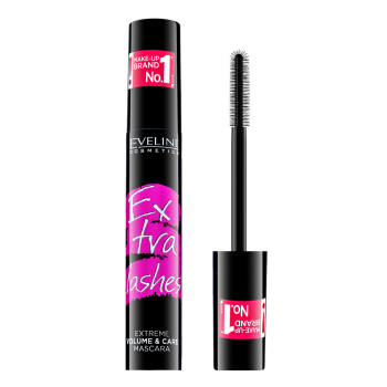 Eveline Extra Lashes Extreme Volume & Care Mascara maskara za produljenje trepavica i volumen Black 10 ml