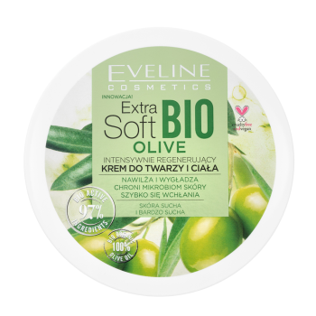 Eveline Extra Soft Bio Olive Face Body Cream nourishing cream for all skin types 200 ml