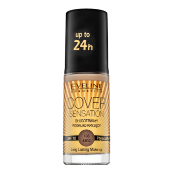 Eveline Cover Sensation SPF10 Long-Lasting Foundation Make-up 108 Sand 30 ml