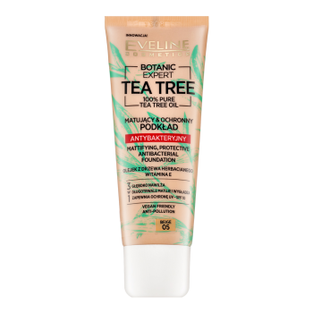 Eveline Botanic Expert Tea Tree Mattifying, Protective Antibacterial Foundation tekutý make-up proti nedokonalostiam pleti 05 Beige 30 ml