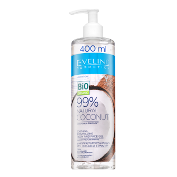 Eveline Bio Organic 99% Natural Coconut Soothing & Revitalising Body & Face Gel skin gel with moisturizing effect 400 ml