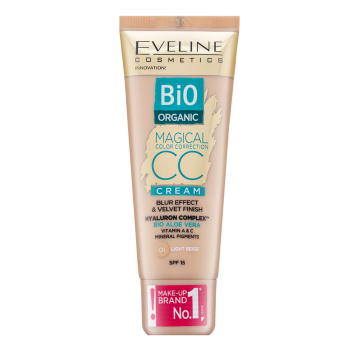 Eveline Bio Organic Magical Color Correction CC Cream CC krém für Unregelmäßigkeiten der Haut 01 Light Beige 30 ml