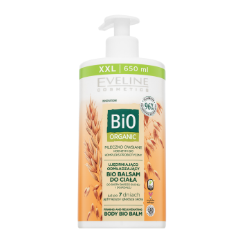 Eveline Bio Organic Oat Milk Firming & Rejuvenating Body Bio Balm cremă cu efect de lifting și întărire pentru toate tipurile de piele 650 ml