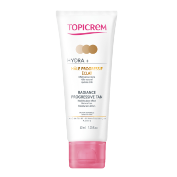 Topicrem HYDRA+ Radiance Progressive Tan face cream for unified and lightened skin 40 ml