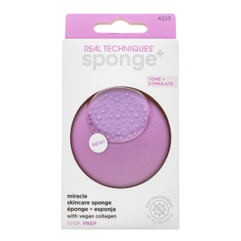 Real Techniques Sponge+ Miracle Skincare Sponge Zachte scrubspons voor gezicht en lichaam