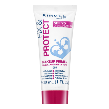 Rimmel London Fix & Protect SPF25 Makeup Primer pre-base de maquillaje para piel unificada y sensible 005 30 ml