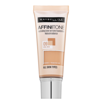 Maybelline Affinitone Hydrating tone-on-tone Foundation tekutý make-up s hydratačným účinkom 09 Opal Rose 30 ml