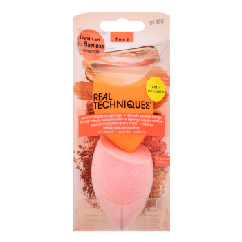 Real Techniques Miracle Complexion Sponge + Miracle Powder Sponge 2pcs esponja de maquillaje