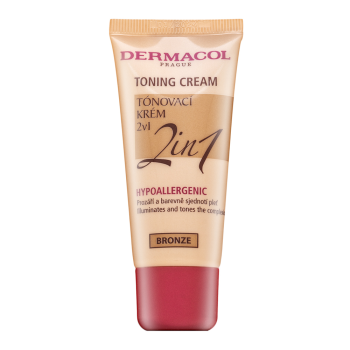 Dermacol Toning Cream 2in1 tonisierende Feuchtigkeitsemulsion für Einigung des farbigen Hauttones Bronze 30 ml
