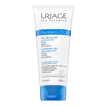 Uriage Bariederm Repairing Cica-cream With Cu-Zn cleansing gel 200 ml