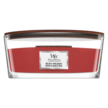 Woodwick Melon & Pink Quartz geurkaars 453,6 g