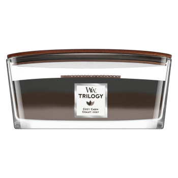 Woodwick Trilogy Cozy Cabin geurkaars 453,6 g
