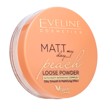 Eveline Matt My Day Peach Loose Powder Silky Smooth & Matttifing puder 6 g