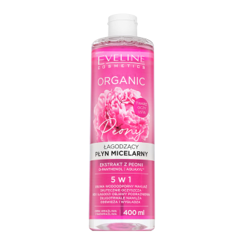 Eveline Organic Peony odličovací micelární voda pro všechny typy pleti 400 ml