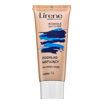 Lirene Nature Matte Fluid make-up fluid cu efect matifiant 14 Caramel 30 ml