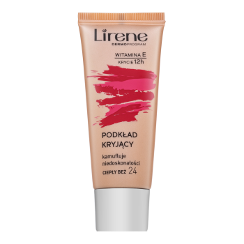 Lirene Vitamin E High-Coverage Liquid Foundation tekoče ličilo proti nepravilnostim na koži 24 Beige 30 ml