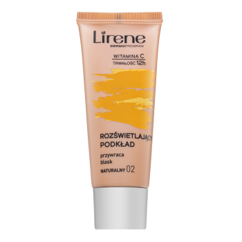 Lirene Brightening Fluid with Vitamin C make-up fluid pentru uniformizarea culorii tenului 02 Natural 30 ml