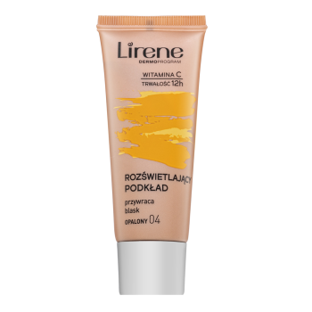 Lirene Brightening Fluid with Vitamin C make-up fluid pentru uniformizarea culorii tenului 04 Tanned 30 ml