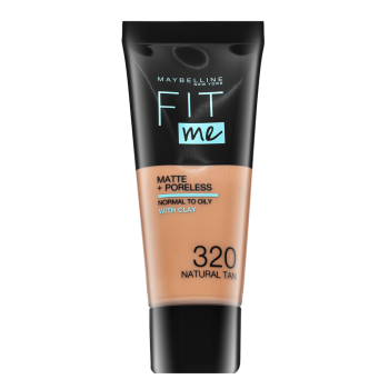 Maybelline Fit Me! Foundation Matte + Poreless tekući make-up s matirajućim učinkom 320 Natural Tan 30 ml