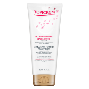 Topicrem Ultra-Moisturizing Pearly Body moisturizing body lotion with pearl shine 200 ml