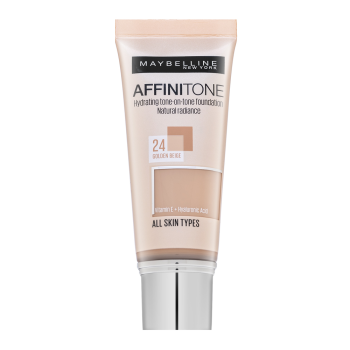Maybelline Affinitone Hydrating tone-on-tone Foundation tekutý make-up s hydratačním účinkem 24 Golden Beige 30 ml