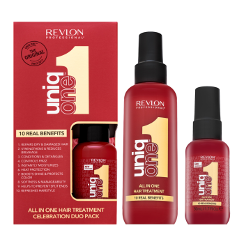 Revlon Professional Uniq One All In One Treatment Duo verzorging zonder spoelen voor alle haartypes 150 ml + 50 ml
