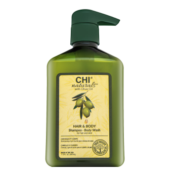 CHI Naturals with Olive Oil Hair & Body Shampoo šampon na vlasy i tělo 340 ml