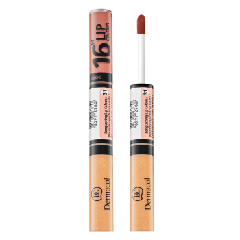 Dermacol 16H Lip Colour dlhotrvajúca dvojfázová farba a lesk na pery No. 31 7,1 ml