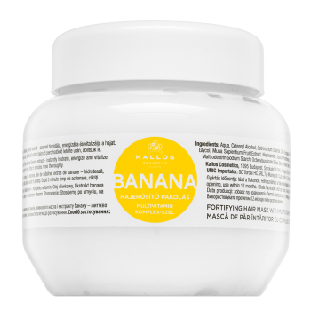 Kallos Banana Fortifying Hair Mask versterkend masker voor verzwakt haar 275 ml