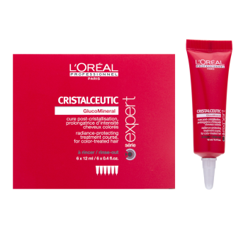 L´Oréal Professionnel Série Expert Cristalceutic Radiance-Protecting Treatment tretman za kosu za obojenu kosu 6 x 12 ml